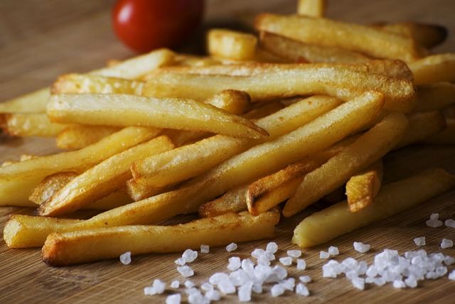 A serving of french fries